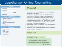 Tablet Screenshot of logotherapycounselling.com